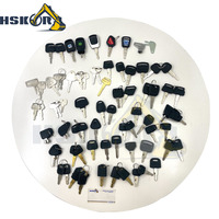 Pièces d'excavatrice de clé de démarrage d'allumage de clé d'allumage pour ZOOMLION/Shantui/Hitachi/LiuGong/VOLVO/XCMG/CATERPILLAR/Sany/Komatsu