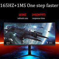 Moniteur incurvé ultra-large 34 pouces UHD 3440*1440 165 Hz, écran de jeu à LED pour PC, ventes exceptionnelles