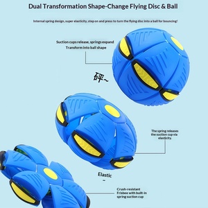 Disco Volante per Cani, Giocattolo per Animali Domestici, Stile Cartone Animato con Corde, Accessorio per Sport all'Aperto - Product Image 2