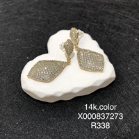 Pendientes Colgantes de Lujo XUPING Jewelry Jingjing con Circonita Sintética, Baño de Oro de 18K, Diseño de Corazón, Flor y Óvalo, para Fiestas y Bodas