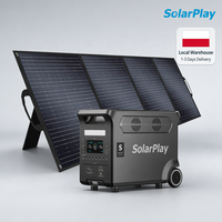 Estación de Energía Portátil Solarplay de 3600W, Generador Solar de 3840Wh con Panel Solar de 400W, Almacén en Polonia, Entrega en 1-3 Días