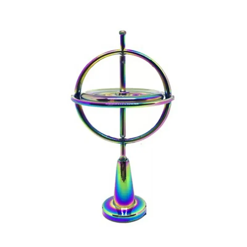 Новый ослепительный цветной гироскоп, металлический декомпрессионный игрушечный Пальчиковый гироскоп, прямые продажи от производителя