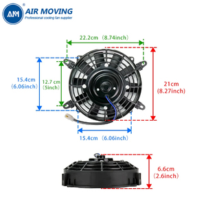 Am20065d12 7 Inch Phổ Thổi <span class=keywords><strong>Fan</strong></span> Kit 12 Volt 3.5A 3000Rpm Quạt Thông Gió Cho Xe Tự Động Động Cơ Tản Nhiệt Làm Mát - Product Image 5