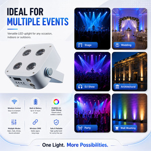 IR4 Bright Mini LED Par Uplight 4x12W RGBWA+UV for Stage DJ Wedding Event Atmosphere - Product Image 5
