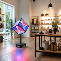 Affichage LED Cubique 3D Intérieur Haute Densité P2.5 Module SMD2020 pour la Décoration de la Façade de l'Entreprise et de la Réception