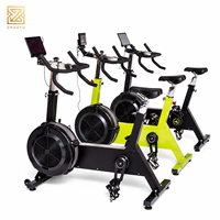 Vélo d'exercice à résistance à l'air ZY Commercial, vélo de fitness cardio complet pour la gym, entraînement HIIT, personnalisation OEM