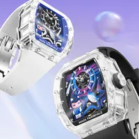 Reloj Mecánico Automático Mark Fairwhale Ocean Adventure para Hombre, Correa de Goma, Resistente al Agua, Luminoso, Material Luminiscente FW-6790