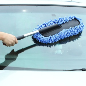 Brosse de lavage de voiture extensible JIANYAN, grande brosse à cire avec manche en fibre pour le nettoyage du verre et de la carrosserie des véhicules - Product Image 1