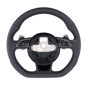 Volant de sport en cuir B8 compatible avec Audi A4 A4L S4 A5 S5 B8 2009 2010 2011 2012 B6 B7 B8.5 B9 B9.5 - Product Image 3