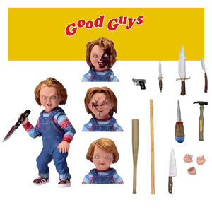 Figurine articulée NECA Good Guys Chucky, poupée bébé fantôme d'horreur en PVC, style anime et dessin animé - Product Image 4