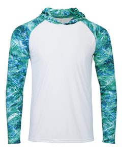 เสื้อฮู้ดตกปลาแบบเต็มตัวพร้อมหน้ากากป้องกันแสงแดด UPF50 แห้งเร็ว ระบายอากาศ กันลม แขนยาว - Product Image 1