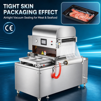 Mesin Pengemas Kulit Daging untuk Daging Sapi dan Kambing, Mesin Vacuum Skin Pack untuk Presentasi Nampan yang Menarik