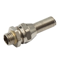 Presse-étoupe électrique étanche IP68 en laiton nickelé anti-flexion, avec protection contre la tension, en nylon, pour câbles de 3-6 mm, filetage G1/4, en acier inoxydable ML