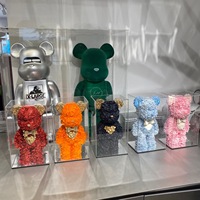 Vente flash 2026 Saint-Valentin Ours en peluche à fleurs préservées Grande rose Ours en peluche pour la Saint-Valentin Cadeau pour petite amie