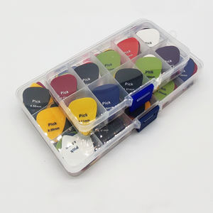 Logo personnalisé 50 pièces/boîte 0.58/0.71/0.81/0.96/1.20/1.50mm épaisseur ABS plectre médiateur <span class=keywords><strong>guitare</strong></span> médiators de l'usine chinoise - Product Image 5