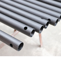 Tube en fibre de carbone pré-percé sur mesure, haute rigidité, pour bras robotique industriel, équipement d'automatisation, tubes de rechange