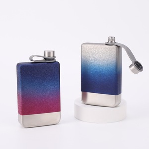 Nouvelle gourde à whisky carrée plate portable en acier inoxydable 304 de 9 oz, épaissie, anti-fuite et écologique, accessoires pour spiritueux de mariage - Product Image 6
