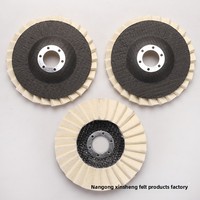 Disques de polissage à languettes en laine pour meuleuse d'angle 115 mm, directement de l'usine