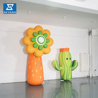 Modèle de plante cactus gonflable personnalisé pour la décoration de scène, de fête ou de lieu touristique extérieur