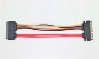 Cable de Extensión TL LINK SATA de 5 Pines + 7 Pines (22 Pines) Macho a Hembra, PVC, Alta Velocidad de Transmisión de Datos y Alimentación para Disco Duro de Computadora