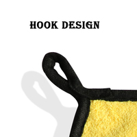 Serviette de lavage de voiture à Double couche en microfibre de haute qualité 800gsm PELUCHE ABSORBANTE Technique tissée à séchage rapide pour le séchage du nettoyage de la voiture