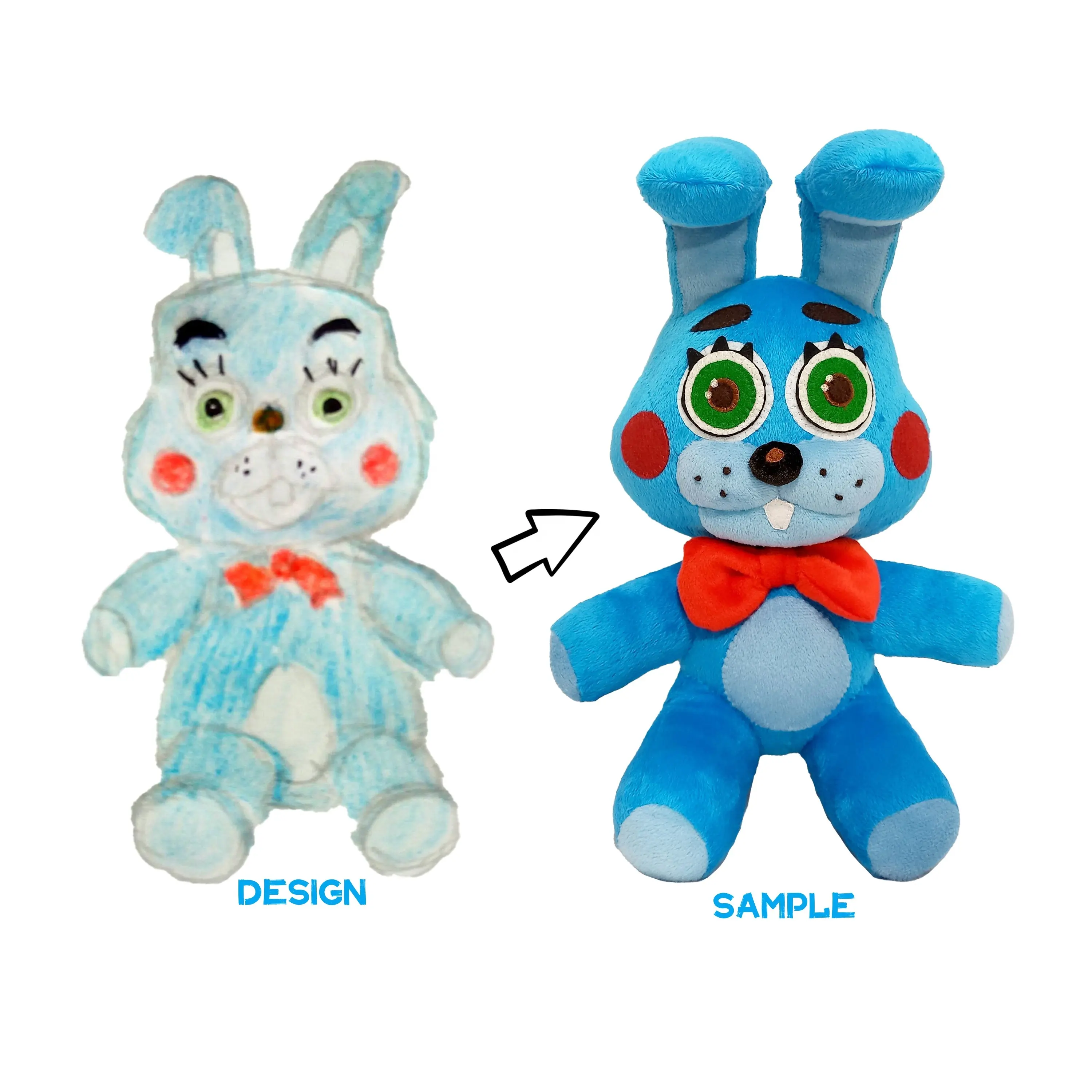 कस्टम पर्यावरण के अनुकूल kawaii नरम खरगोश plushie छोटे आलीशान खुश चलनेवाली प्रतिवर्ती भरवां खिलौने लड़कों लड़कियों के बच्चों को उपहार के लिए
