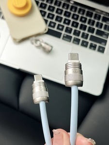 Morandi Color cell Phone Lanyard PD60W Silicone 2 in 1 <b>USB</b> a to <b>Type</b> <b>C</b> <b>Charging</b> <b>Cable</b> With Strap Lanyard Crossbody Mobile Phone - Product Image 6