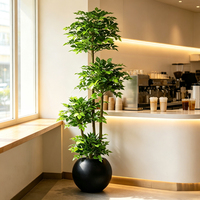Arbre artificiel Ficus en pot, fausse verdure, plante d'intérieur, décoration maison et jardin, arrangement floral pour mariage, arbre artificiel en gros