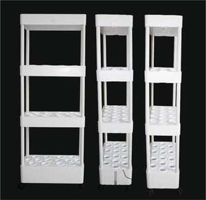 ระบบไฮโดรโปนิกส์หลายชั้นพร้อมไฟ LED สำหรับปลูกพืชอุปกรณ์ไฮโดรโปนิกส์รดน้ำอัตโนมัติพร้อมล้ออเนกประสงค์ - Product Image 4