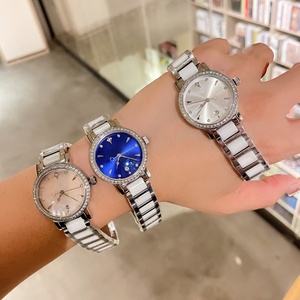 Reloj de Vestir de Lujo para Mujer con Cristales, Correa de Cerámica y Metal, Visualización de Fecha, Reloj de Cuarzo al por Mayor - Product Image 5