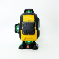 Niveau laser vert auto-nivelant 16 lignes avec base rotative, outil de mesure pour la construction