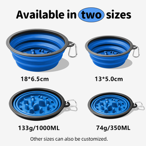 Cubiertas de Silicona Plegables Ecológicas con Logotipo Personalizado para Tazones de Animales Pequeños, Perros, Tazones Portátiles Plegables para Mascotas de Viaje - Product Image 3