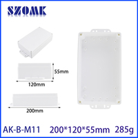 Contenitore Impermeabile da Parete 200*120*55mm, Custodia in Plastica per Dispositivi Elettronici da Esterno, Produzione di Involucri