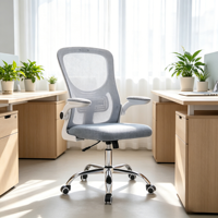 Chaise de bureau ergonomique en maille au design minimaliste, réglable, pour le bureau à domicile, les visiteurs et les réunions