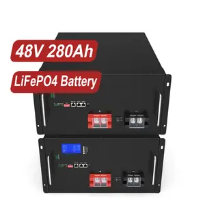 Mükemmel görünüm tasarım ürün rafa monte Lifepo4 pil güneş enerjisi depolama 48v Lifepo4 pil 280ah