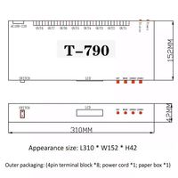 Internet en línea sin conexión 8 puertos compatibles con RGB RGBW Pixel TTL Protocolo SPI Artnet LED Controlador de T-790K