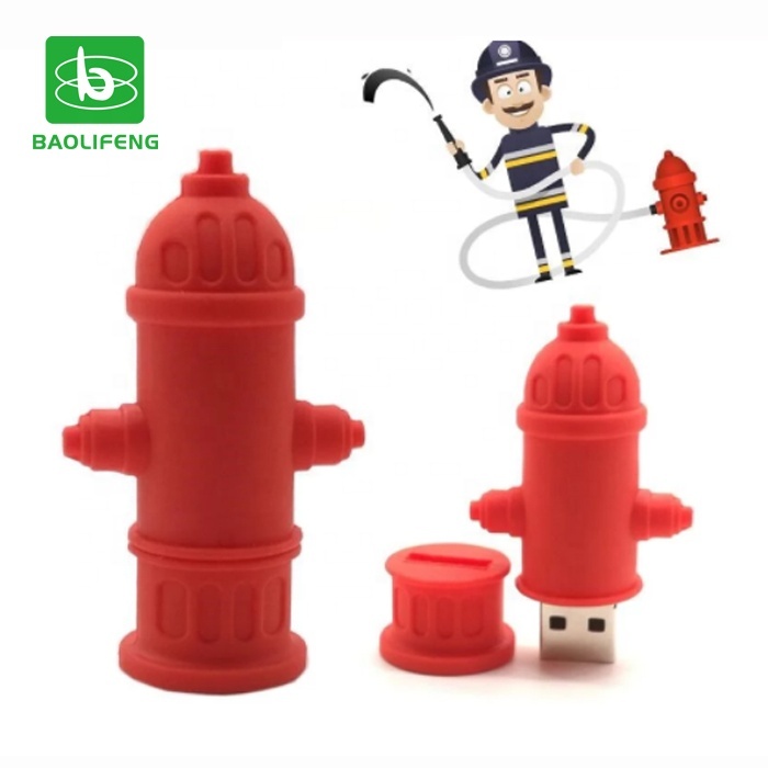 NOUVEAU lecteur flash USB logement bouche d'incendie stylo lecteur 4GB 8GB 16GB 32GB mignon bâton de mémoire cadeau créatif clé