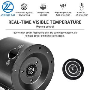 Electric <b>Kettle</b> 1.5L Stainless Steel Automatic Shut-off <b>Temperature</b> <b>Control</b> 360 Degree Rotational Base-Portable for Commercial - Product Image 5