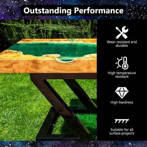 Kit de Resina Epóxica Cristalina - Resina para Fundición sin Burbujas y sin Amarillamiento para Manualidades, Creación de Joyas, Madera y Moldes de Resina - Product Image 3