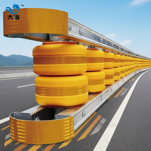 Anti-collision High Safety Plastic PVC Coated Roller <strong>Barrier</strong> With H1W2 Protection Rating For Highway Roadway - Product Image 1