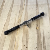 Accessoire de gym pour lat pulldown, barre droite rotative de 20 pouces avec poignée caoutchoutée