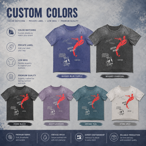 T-shirts Homme Oversize en Coton et Élasthanne Brodés de Haute Qualité Bleus pour Vente en Gros - Product Image 2