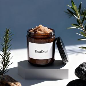 Pot en verre pour gommage corporel vide personnalisé de 8 oz, vente en gros, <span class=keywords><strong>brun</strong></span>, 250 g, pot de <span class=keywords><strong>beurre</strong></span> corporel de luxe avec couvercle - Product Image 1