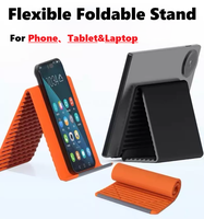Support de téléphone et tablette pliable en silicone, écologique, stable, vente en gros, livraison mondiale