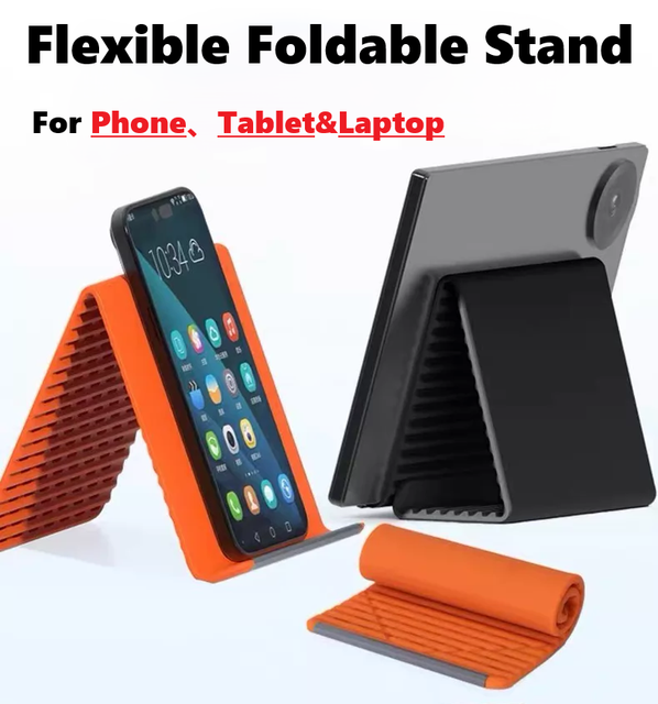 Hot Selling Flexible Foldable Silicone Phone Stand Tablet&Laptop Eco-Friendly Material Stable Wholesale Worldwide Shipping