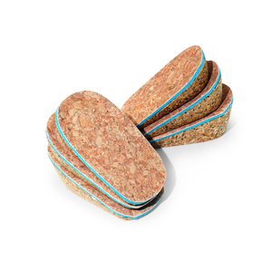 Semelles intérieures rehaussantes discrètes en liège, en mousse haute densité, souples, pour hommes et femmes, rehausseurs de talon pour chaussures - Product Image 1