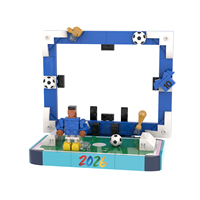 Creatividad Cinematográfica, Fútbol, Marco de Fotos, Kits de Ladrillos MOC, Contenedor, Ladrillos DIY, Bloques de Construcción, Juguetes para Niños MOC1755
