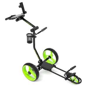 Carrito de golf de 3 ruedas de aleación de aluminio ligero con portavasos para golfistas - Product Image 1