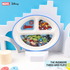 Plato de Melamina Personalizado de Dos Colores y Tres Compartimentos con Diseño de Héroes de Marvel para Niños, Estilo de Dibujos Animados - Product Image 6
