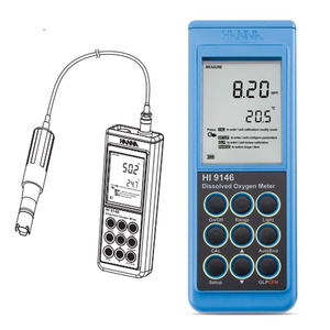 Analyseur d'oxygène dissous Hanna Hi9146 0,00 à 45,00 ppm Testeur de qualité de l'eau - Product Image 3